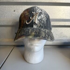 Alabama Crimson Tide Football Men Adjustable Hunting Camo Hat Cap Mossy Oak NWT